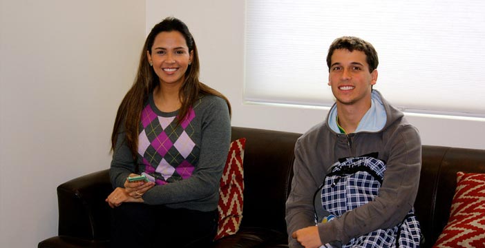 Students in Lounge English Language Training Houston
